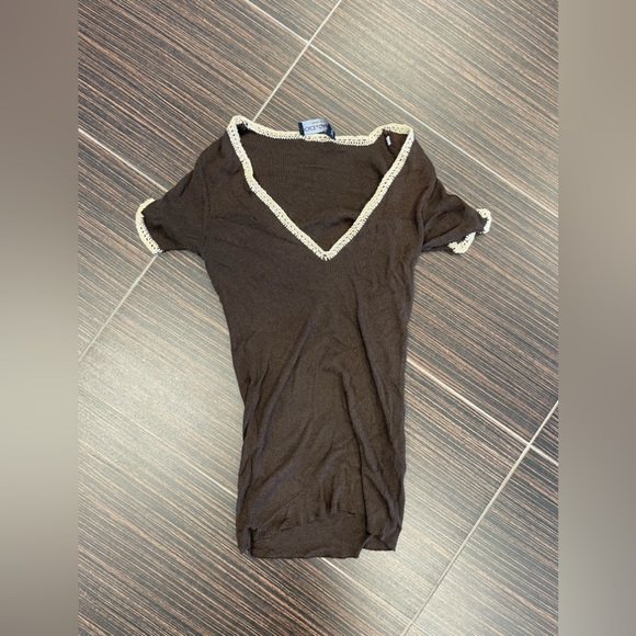 Dolce & Gabbana Brown Short Sleeve Top - Picture 1 of 6